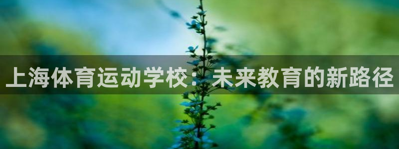 上海体育运动学校：未来教育的新路径